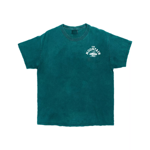 Camiseta 100% algodón para hombre, corte holgado, estampada, 240 GSM, lavado ácido, color negro, oversize, con estampado en relieve y logotipo personalizado. - Product Image 6