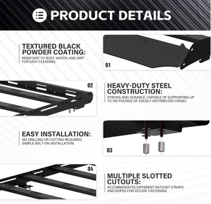 Portaequipajes de Techo de Acero y Aluminio para Camioneta Raymond <span class=keywords><strong>4x4</strong></span>, Compatible con <span class=keywords><strong>Toyota</strong></span> <span class=keywords><strong>4Runner</strong></span> 2003-2009 2010-<span class=keywords><strong>2023</strong></span> - Product Image 5