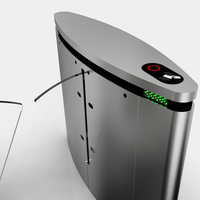 Porte électronique de déflecteur de tourniquet de barrière d'oscillation de sécurité de lecteur de cartes de RFID