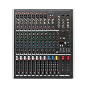 Professional 12 Channel digital audio DJ console mixing sound studio mixer for stage meeting live