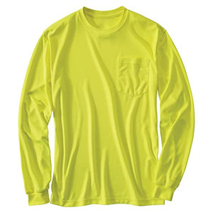 Hombres de alta visibilidad de la fuerza de ajuste relajado de color ligero mejorado de bolsillo de manga larga talla grande ropa de hombre de alta visibilidad - Product Image 1