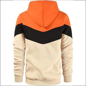 Sweat-shirt à capuche tendance et confortable pour homme, collection automne 2025, en tissu tricoté respirant, style zippé, logo frontal uni - Product Image 3