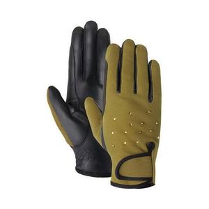 Gants d'équitation personnalisés de haute qualité pour hommes 100% cuir de chèvre Anti-Split Sports de plein air Logo imprimé de haute qualité - Product Image 3