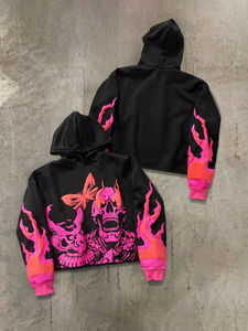 Sudadera con Capucha Unisex de Felpa de Algodón, Ropa Deportiva de Invierno, Sudadera Informal para Calle, Hombre y Mujer, Top Cálido, Precio Económico, Personalizable OEM - Product Image 3