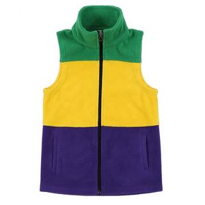 mom and me Mardi Gras Sherpa <b>Fleece</b> <b>Vest</b> jacket 2024 <b>Men</b> <b>Vest</b> Jacket Autumn Winter Big Size <b>Vest</b> Jacket Sleeveless - Product Image 6