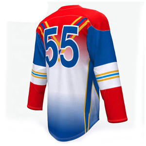 Venta al por mayor por encargo Unisex secado rápido transpirable Hockey sobre hielo Jersey bordado Jersey para la venta - Product Image 4