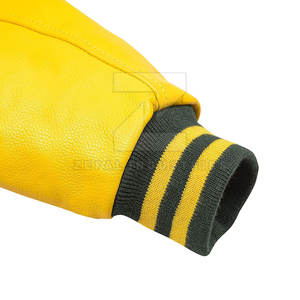 Chaqueta Letterman de Lona y Cuero para Hombre, Estilo Universitario Ecológico, con Logotipo Frontal, Hecha en Pakistán, al Mejor Precio, para Invierno - Product Image 5