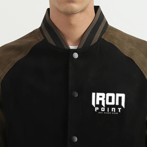 Veste universitaire pour homme personnalisée en vente chaude, taille plus, veste universitaire pour homme OEM, qualité supérieure, différentes tailles - Product Image 6