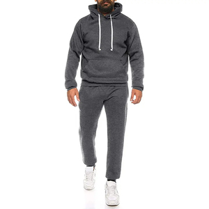 Vêtements de sport en molleton technique de haute qualité pour hommes, survêtements unisexes noirs 2 pièces, survêtements avec logo personnalisé, ensemble de produits Offre Spéciale - Product Image 3