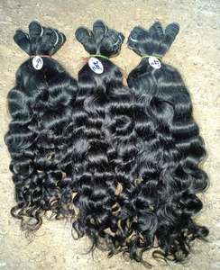 Cabello Humano Remy Natural Virgen con Doble Trama a Máquina, Ondulado Natural, Estilos Body Wave, Resistente a la Caída, Suave y Brillante - Product Image 3