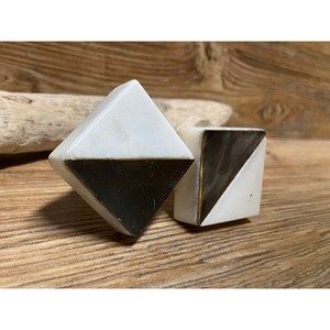 Prix bas blanc, bleu et noir marbre pierre carré deux tons bouton armoire tirer commode, bouton pour salon armoire - Product Image 5