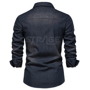 Camisa Vaquera Informal de Algodón 100% Duradera con Textura Suave, Tejido Transpirable y Ecológico, Atractivo Clásico - Product Image 2