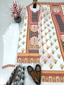 ชุดสูท salwar สำหรับสำนักงานนอกสถานที่แบบลำลองชุดวันฤดูร้อนผลิตจากอินเดียที่ทันสมัย - Product Image 6
