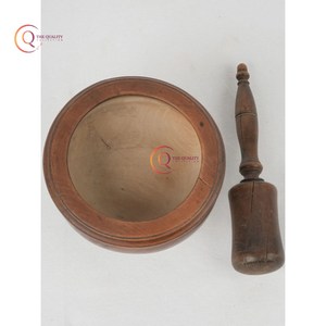 Fancy hecho a mano mortero de madera y mortero diseño atractivo molinillo de hierbas de especias de moda utensilios de cocina naturales herramienta Gadgets uso - Product Image 5