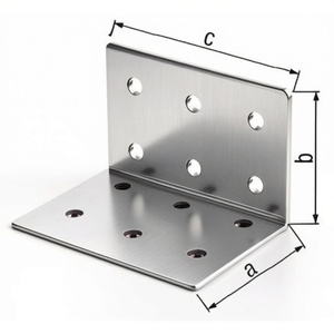 ETA-8/165 40 X 40 X 60 mm Perforated Plate Angle <b>Storage</b> <b>Rack</b> 50 Pack with 12 S. 2.5 mm Number of Holes - Product Image 3