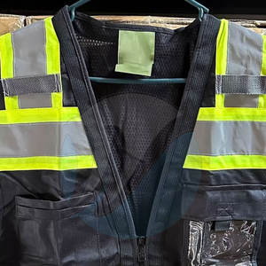 เสื้อกั๊กนิรภัยผ้าโพลีเอสเตอร์ระบายอากาศได้ดีรุ่นใหม่ไซส์ใหญ่พิเศษเสื้อกั๊กนิรภัยแห้งเร็ว - Product Image 5