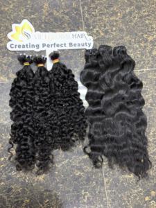 Cinta de pelo rizado birmano, el pelo más vendido de todos los tamaños, cabello Natural de color de niña vietnamita - Product Image 6