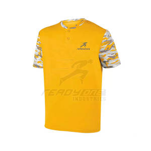 ชุดเสื้อเจอร์ซีย์เบสบอลพร้อมคอเสื้อเสื้อและแผ่นแปะสำหรับเล่นเสื้อเบสบอลมีปุ่มด้านหน้า2ปุ่มดีไซน์แบบมินิมอล - Product Image 5