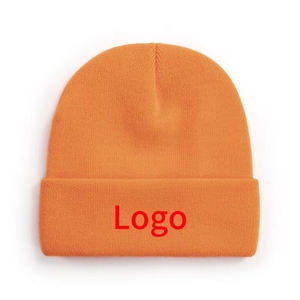 Fabricant de bonnets jacquard Bonnet d'hiver tricoté en gros Bonnet brodé en 3D Bonnet pour bébé en cachemire avec logo personnalisé - Product Image 2