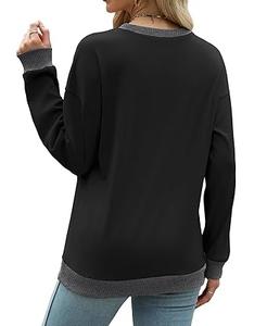 Sweats de couleur noire pull à col rond personnalisé à manches longues sweat-shirts séchage rapide épais polaire sweat-shirt blanc pour femme - Product Image 4