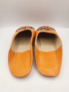Moroccan Women's Genuine Leather <b>Slippers</b> Rhinestones Sequins Soft Sheepskin Lightweight Comfort <b>Indoor</b> Babouche for - Product Image 3