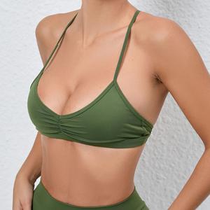 Vêtements de sport Femme Gym Femme Fitness Workout Débardeur à manches courtes Porte - Product Image 4