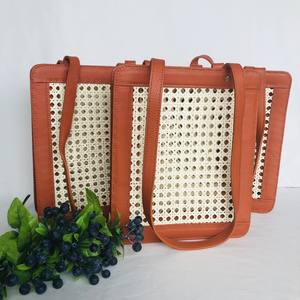 Bolsos de cuero de mimbre para mujer, nueva tendencia - Product Image 4