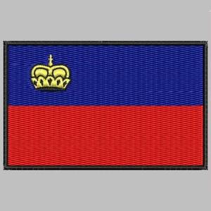 Parche bordado con bandera de Liechtenstein, aplique con emblema nacional para planchar, parche bordado con bandera de Liechtenstein - Product Image 6