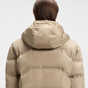 High Quality Men <b>Puffer</b> <b>Jacket</b> With Adjustable Hood For Wholesale Bulk Buyers / Casual Wear Design With Side Pockets <b>Cheap</b> Rate - Product Image 5