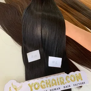 Extensiones de cabello de punta plana de 100% Cabello natural de un solo donante Toda la longitud Precio al por mayor del proveedor Envío exprés Regalo gratis