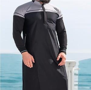 Khamis árabe islámico hombres Jubbah en ropa islámica fábrica musulmana moda nuevo estilo ropa islámica árabe Thobe / Thawb - Product Image 3