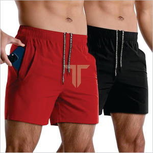 <b>Men's</b> High Quality Summer Gym Fitness <b>Shorts</b> Quick Dry <b>Elastic</b> <b>Waist</b> Polyester/Cotton Eco-Friendly Outdoor Jogging OEM Service - Product Image 6