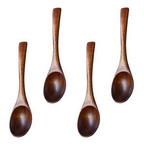 ช้อนซุปไม้มะม่วงสำหรับใช้มือจับขนาดใหญ่และร้านอาหารทุกวันสามารถล้างน้ำได้อย่างปลอดภัย - Product Image 1