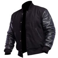 Venta al por mayor de lana de alta calidad + chaquetas de cuero Varsity moda Real oveja gruesa Letterman chaquetas de moda de invierno al aire libre