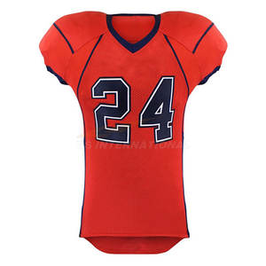 Uniformes d'entraînement de football américain par sublimation pour hommes, maillots d'équipe personnalisés au design rétro avec matériau en polyester respirant - Product Image 4