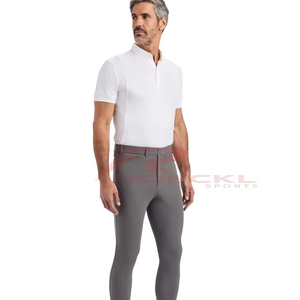 กางเกงขี่ม้าสำหรับผู้ชายกางเกงเข้ารูปผ้าคอตตอนเนื้อนุ่มทนทาน - Product Image 1