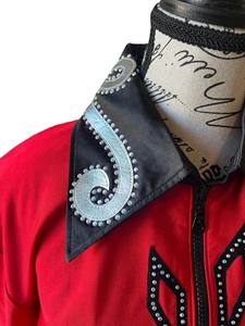 Chaqueta ecuestre elegante y elegante de primera calidad para equitación occidental Suministro ODM transpirable con cierre de cremallera - Product Image 3