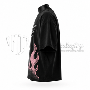 Camiseta Personalizada con Estampado Urbano, Camiseta Gráfica de Algodón Oversize, Fabricante de Ropa OEM ODM - Product Image 5