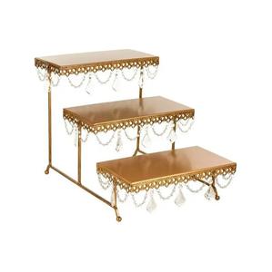 Customized Design Gold Finished Metal <b>Cake</b> <b>Server</b> Stand Manufacturer New Arrival Handmade Decorative Metal <b>Cake</b> Stand - Product Image 3