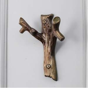 Porte-clés en laiton pour la maison Cintres de sac à main antiques pour garde-robe Cintre floral Cintre en tissu du fabricant indien - Product Image 3