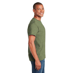 100% coton personnalisé poids lourd vêtements de sport à manches courtes respirant musculation T-Shirt impression à chaud écran conception solide - Product Image 4