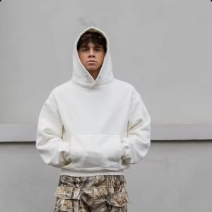 Baggy Hoodies Logo Personnalisé Unisexe Sweat À Capuche Épais Unisexe Streetwear 100% Coton Éponge Française Poids Lourd Plaine Sweat À Capuche Personnalisé - Product Image 1