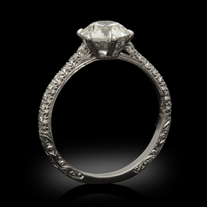 Igi certifié CVD HPHT Lab Grown créé 14k plaqué or massif Solitaire bague en diamant bague de mariage fine pour les fêtes - Product Image 4