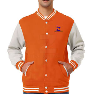 Veste universitaire personnalisée 100% coton Col montant Logo frontal Veste d'hiver chaude et durable pour les équipes scolaires et les clubs sportifs - Product Image 1