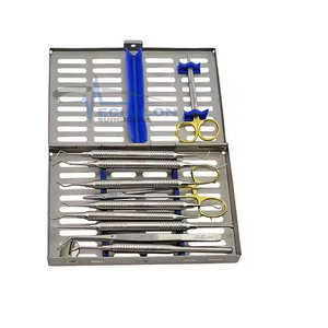 Kit de tejido blando de 13 piezas de alta calidad, casete de acero grande, Instrumentos dentales, venta al por mayor, instrumentos de Bahía de salud, proveedor médico - Product Image 1