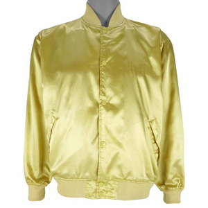 Chaqueta de béisbol de satén de alta calidad personalizada para hombre, ropa informal recubierta de tela transpirable para chaquetas de satén de baloncesto universitario - Product Image 1