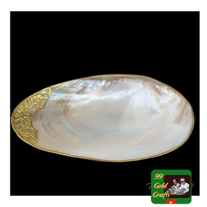 Assiette en nacre faite à la main, porte-bijoux en nacre, assiette décorative en nacre Caviar Dish Export - Product Image 1