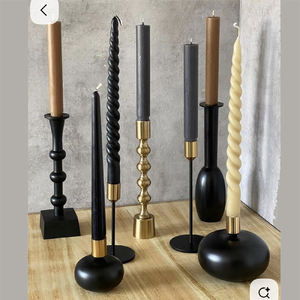 Set of 3 Vintage Metal Candlestick Holders Gold for Home Wedding Event Tabletop Lighting Decoration Candle Stand - Product Image 4