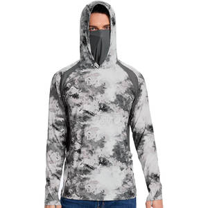 Sweat à capuche de pêche pour hommes en polyester 100% personnalisé à manches longues respirant séchage rapide grande taille Offre Spéciale imperméable - Product Image 1
