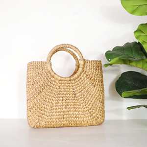 Ensembles de sacs à main de luxe en jacinthe d'eau pour femmes sacs à main faits à la main pour femmes bon marché en gros prêts pour l'exportation - Product Image 4